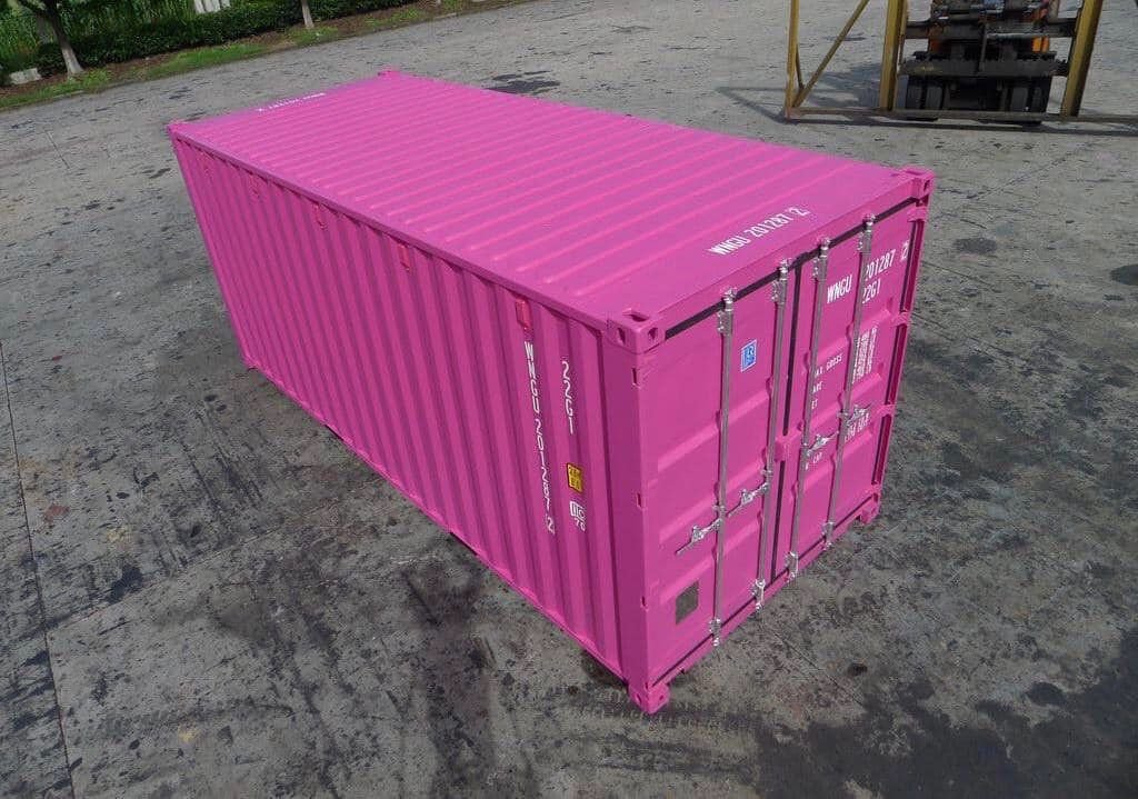 Pink 20ft used container